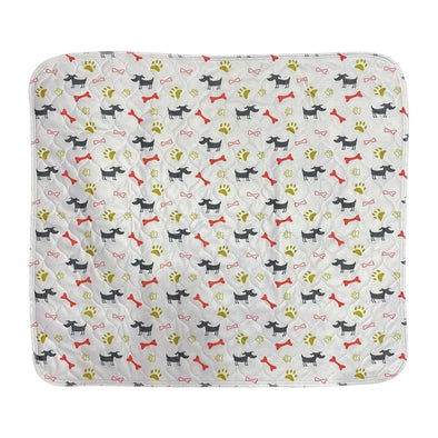 Furzone white Medium Reusable Dog/Puppy Training Pee Pads with multi colours patterns